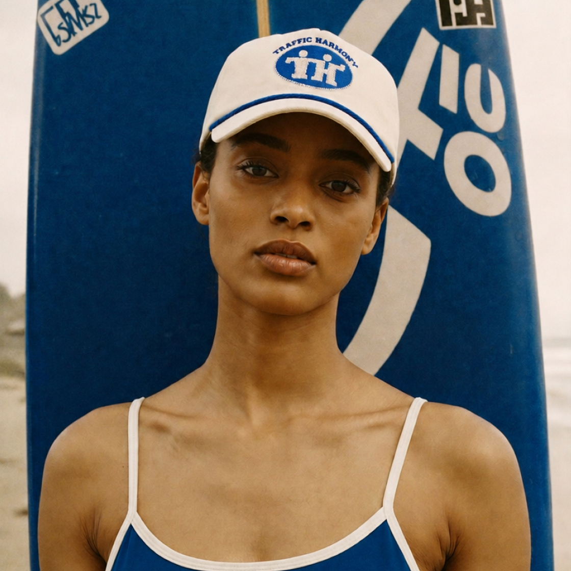 트래픽하모니 TH 사인 로고 로프 딥핏 볼캡 아이보리(Traffic Harmony TH Sign Logo Rope Deep Fit Ball Cap Ivory) - 2