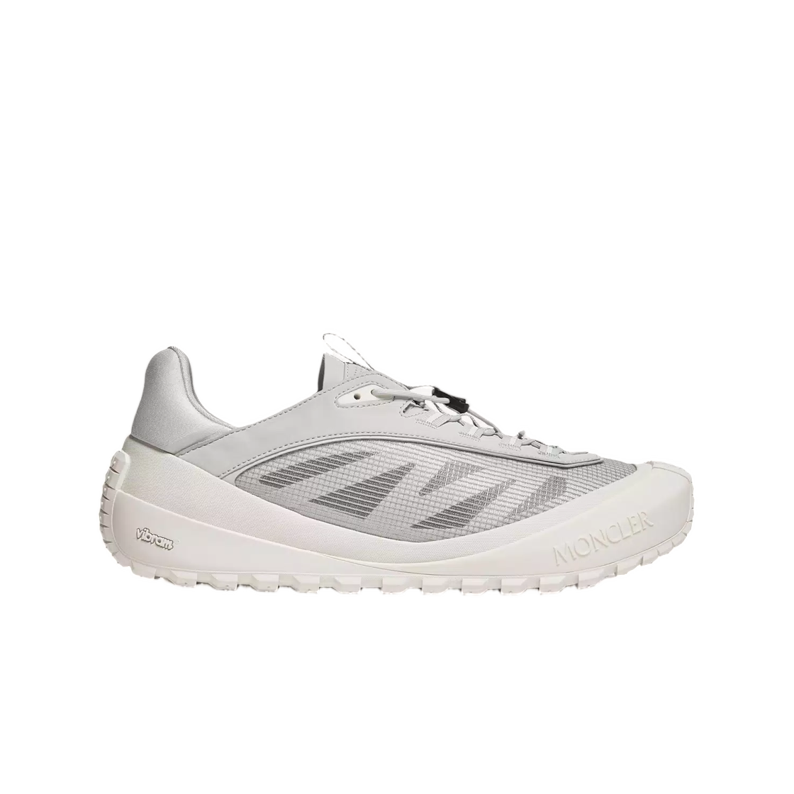 L2-09A-4M00030-M8467-91T Moncler Trailgrip LP Suede And Nubuck Sneakers White Gray