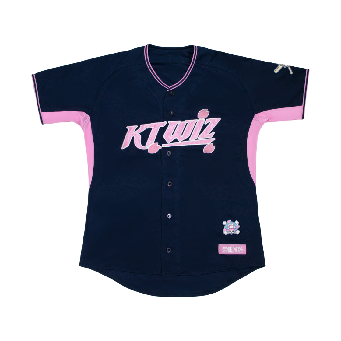 KT 위즈 x 원피스 패션 유니폼 쵸파 네이비 핑크 (논 마킹 버전)(KT Wiz x One Piece Fashion Uniform Chopper Navy Pink (Non Marking Ver.)) - 1