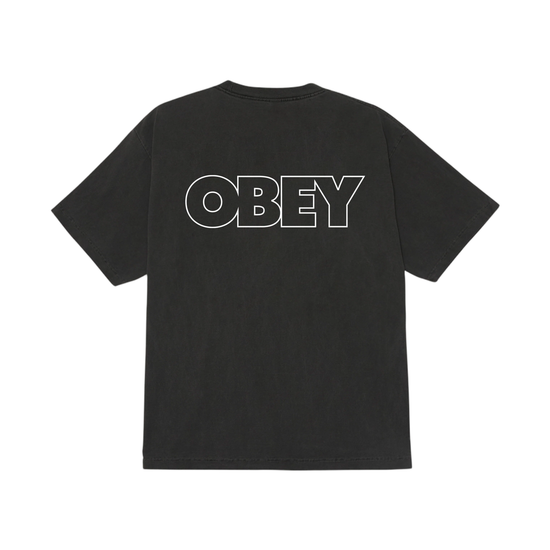 167924489 Obey Bold Outline Pigment T-Shirt Pigment Dusty Black