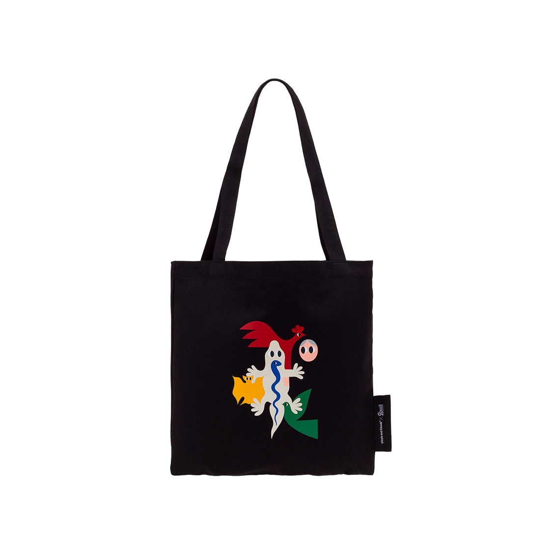 이야이야앤프렌즈 가우디에디션 토트백 M 가우디의 친구들 블랙 Yiayia and friends Gaudi Edition Tote Bag M Black