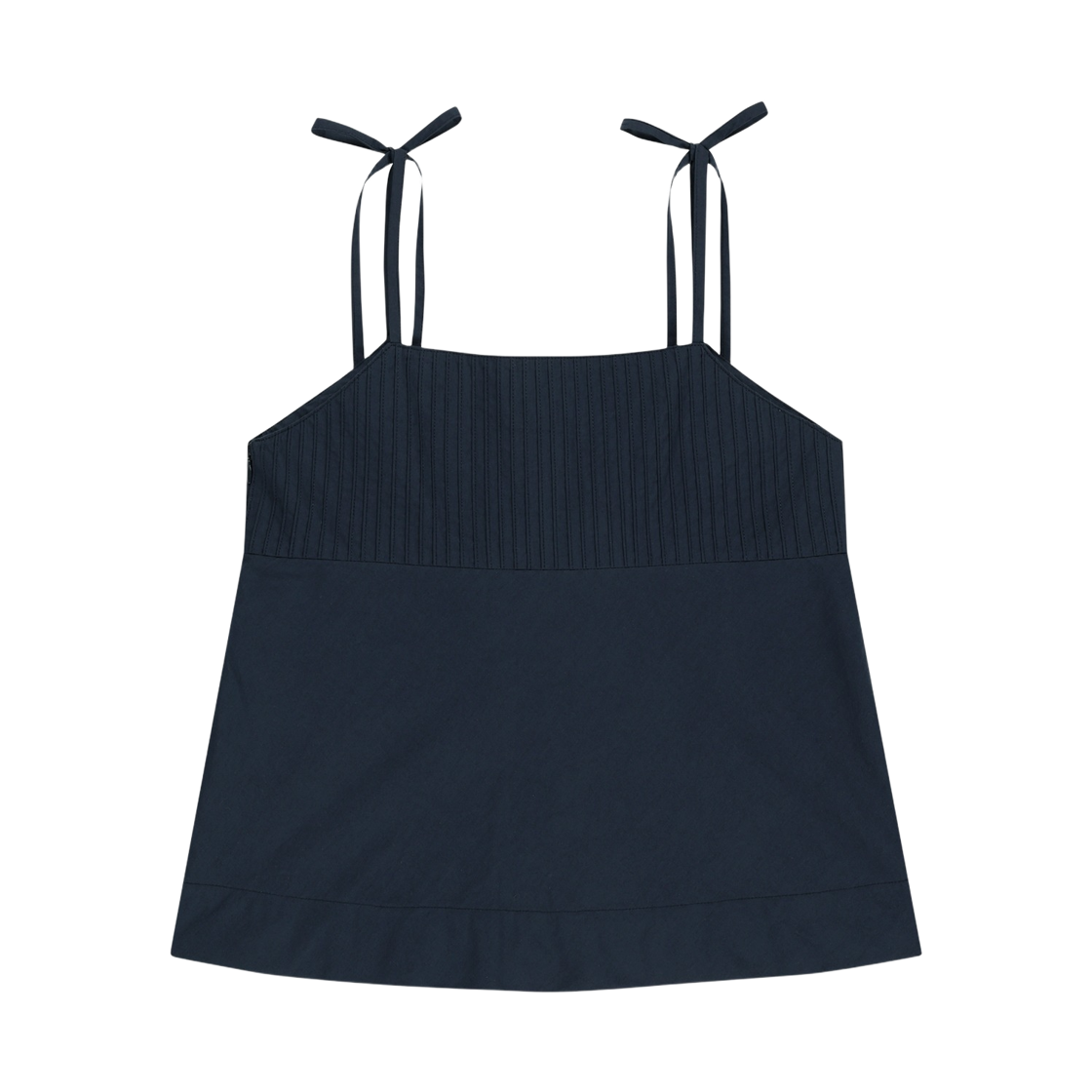 (W) 마리떼 프랑소와 저버 핀턱 캐미솔 블라우스 다크 네이비((W) Marithe Francois Girbaud Pintuck Camisole Blouse Dark Navy) - 2