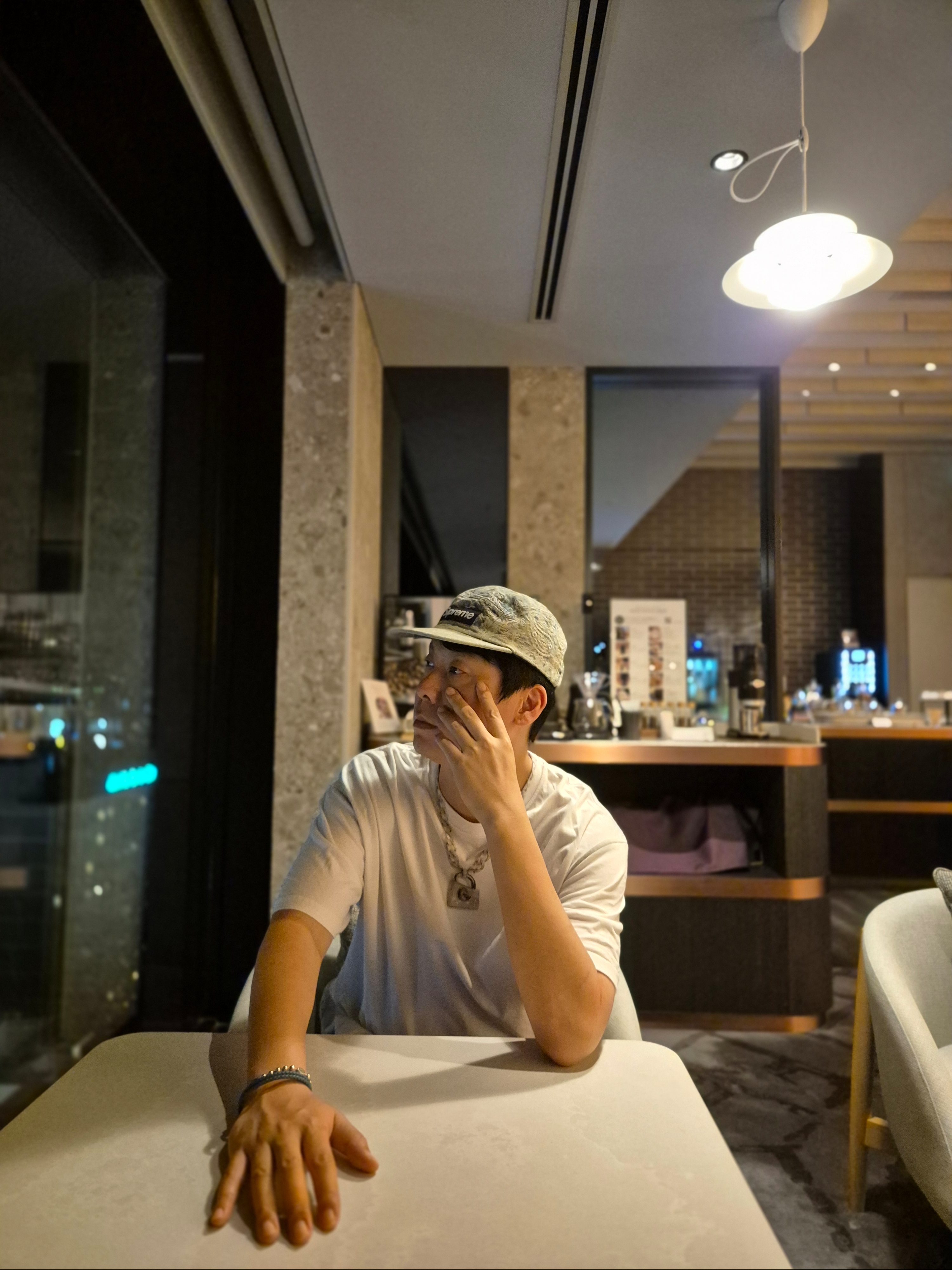 Supreme Bandana Jacquard Denim Camp Cap Blue - 25SS, Nike NSW Denim Pants Anthracite (IR6783-060) 착용 스타일 - 2