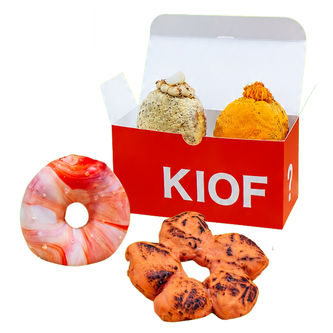 [KREAM 단독/홍대점 픽업] 아임도넛 x 키오프 도넛 4종 세트 (홍대점)([KREAM 단독] I'm donut ? x KIOF Donut 4-Piece Set (Hongdae)) - 1