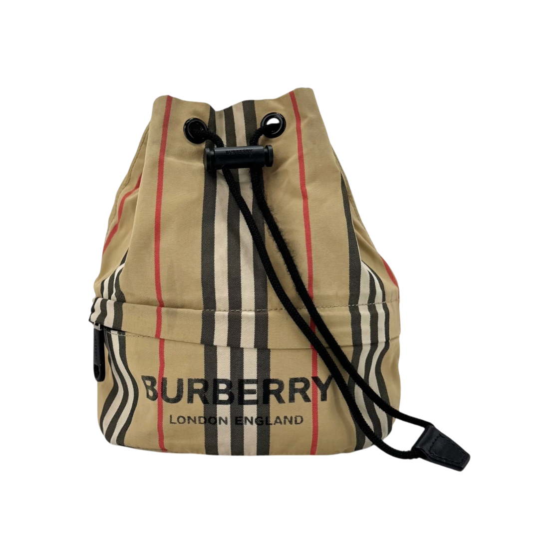 ITGNBTW4F845 Burberry Poivre Bucket Pouch Beige