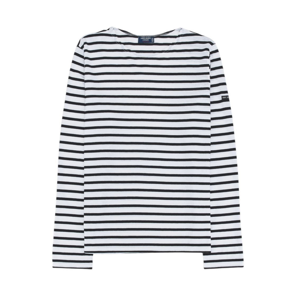 세인트 제임스 밍콰이어 모던 스트라이프 세일러 롱슬리브 티셔츠 네이지 느와르(Saint James Minquiers Modern Striped Sailor Long Sleeve T-Shirt Neige Noir) - 1