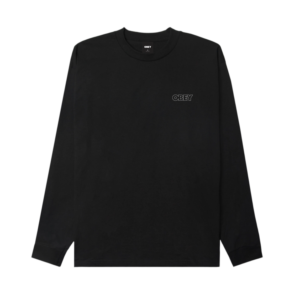 오베이 트래블 클래식 롱슬리브 티셔츠 블랙(Obey Treble Classic Ls T-Shirt Black) - 2