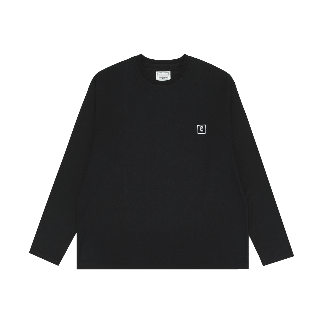 우영미 코튼 백로고 롱슬리브 티셔츠 블랙 - 23FW(Wooyoungmi Cotton Back Logo Long Sleeve T-Shirt Black - 23FW) - 2