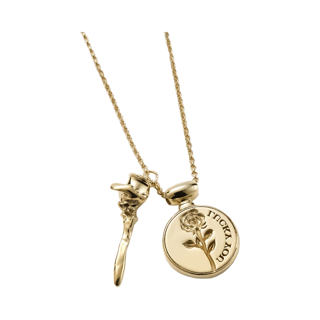 휴스타드 265 스템프 로즈 골드 네크리스 _ 925 스털링 실버(HUSTAD 265 Stamp Rose Gold Necklace_ 925 Sterling silver) - 1