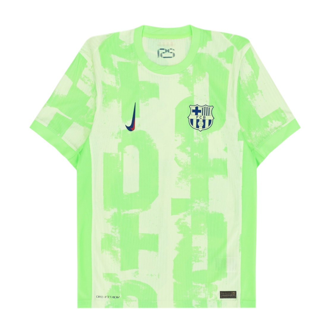 FQ1949-701 Nike FC Barcelona 2024/25 Match Third Dri-Fit ADV Football Authentic Shirt Barely Volt Lime Blast (Non Marking Ver.)