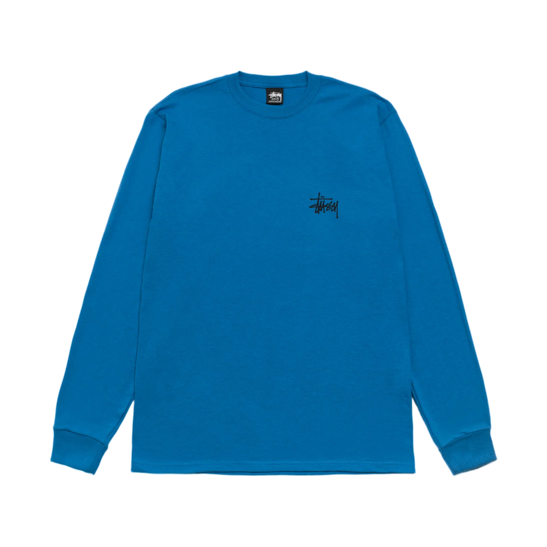스투시 베이직 스투시 롱슬리브 티셔츠 블루(Stussy Basic Stussy LS T-Shirt Blue) - 2
