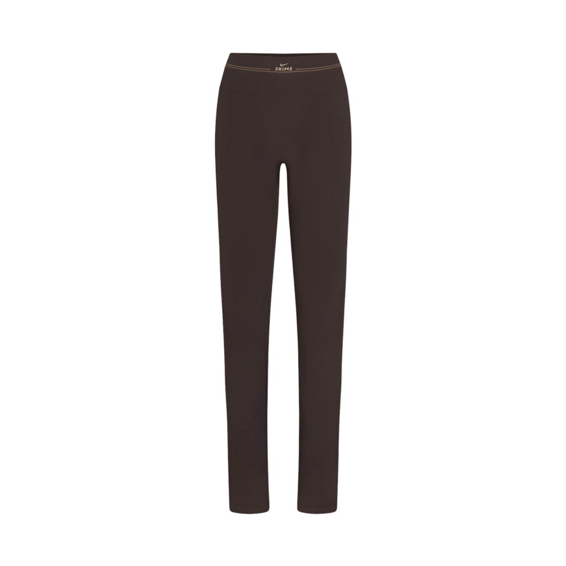 IR5018-249 (W) NikeSKIMS Ribbed Seamless 34-Inch Straight Leggings Phoenix Truffle
