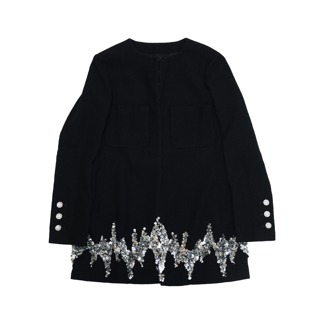 ITPMCRVPH62I Chanel P73134 Sequin Jacket in Black