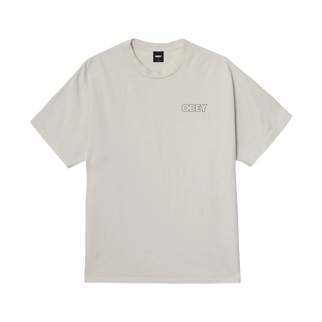 오베이 볼드 아웃라인 피그먼트 티셔츠 피그먼트 초크 화이트(Obey Bold Outline Pigment T-Shirt Pigment Chalk White) - 2
