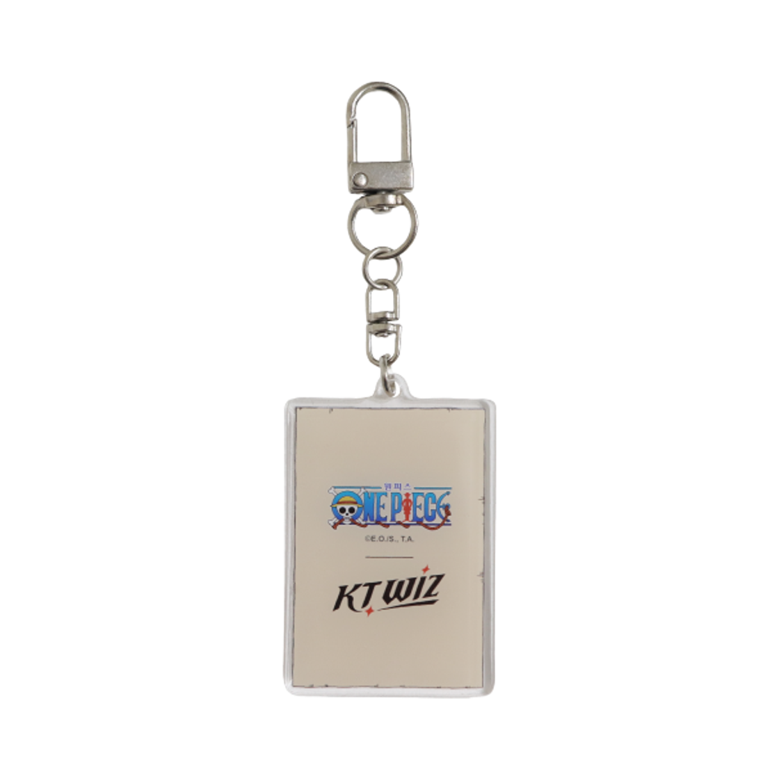 KT 위즈 x 원피스 아크릴 수배지 키링 배정대(KT Wiz x One Piece Acrylic Wanted Poster Keyring Bae Jeong-Dae) - 2