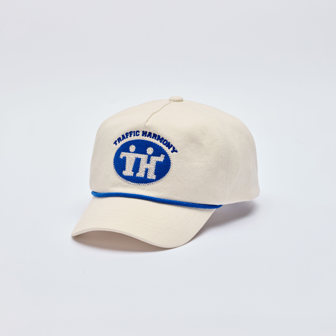 트래픽하모니 TH 사인 로고 로프 딥핏 볼캡 아이보리(Traffic Harmony TH Sign Logo Rope Deep Fit Ball Cap Ivory) - 6