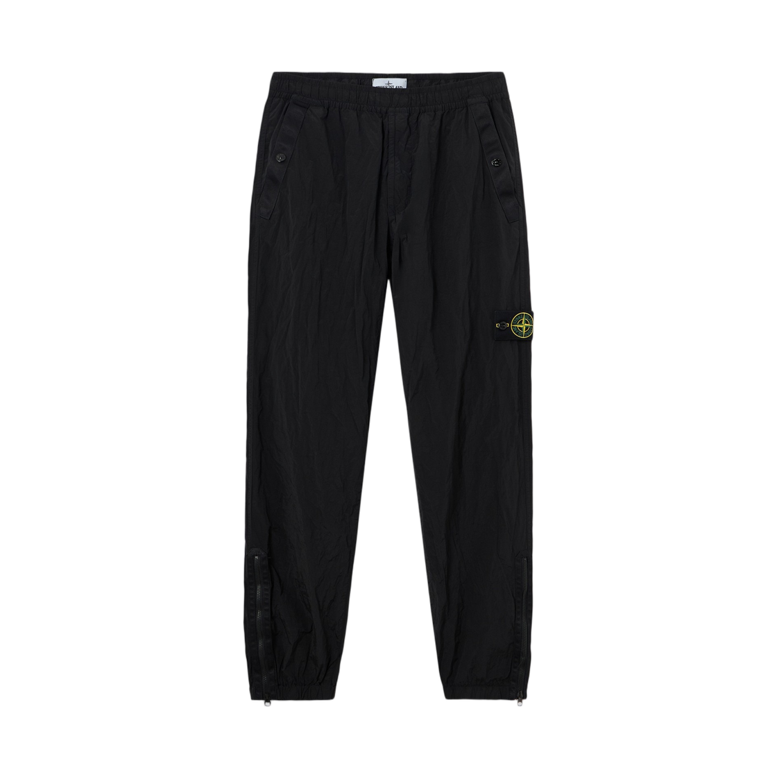 L2S1531000-11S0019-V0029 Stone Island 3100011 Nylon Metal In Econyl Regular-Fit Joggers with Zipped Cuffs and Elastic Waist Black - 26FW