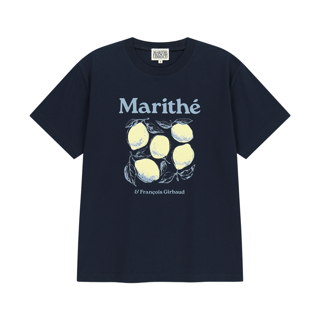 - Marithe Francois Girbaud Aerocool Lemon Graphic T-Shirt Navy