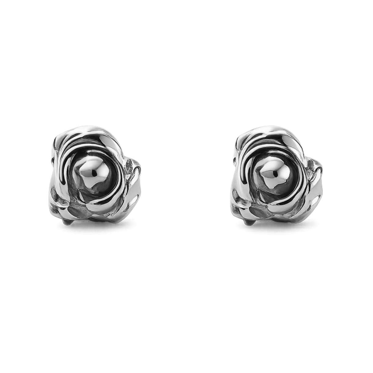 휴스타드 259 로즈 실버 커플 이어링(HUSTAD 259 Rose Silver Couple Earring)