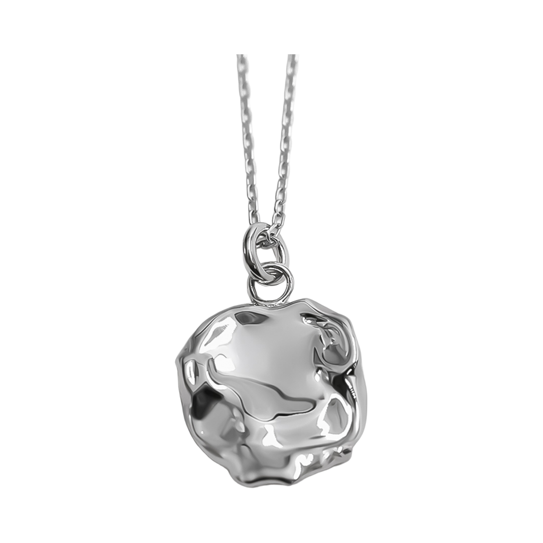 휴스타드 263 스템프 웨이브 실버 네크리스_ 925 스털링 실버(HUSTAD 263 Stamp Wave Silver Necklace_ 925 Sterling silver) - 2