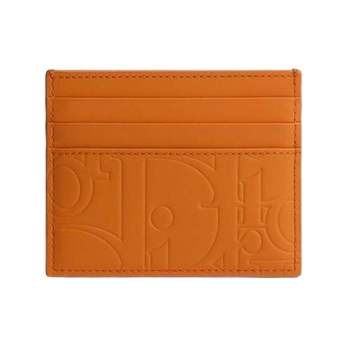 2ESCH206GVM-H233 Dior Card Holder Dior Gravity Smooth Leather Orange