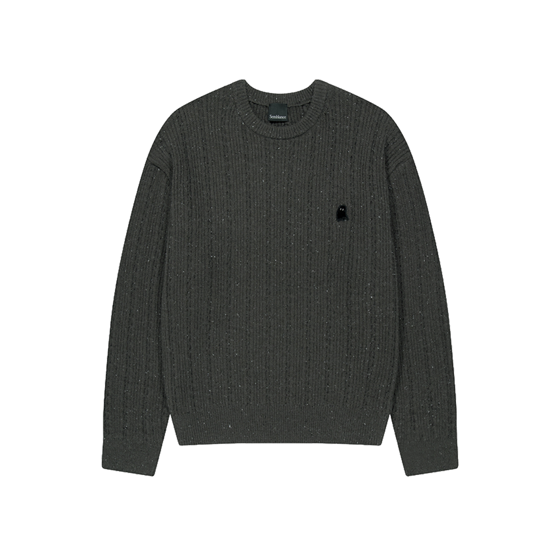 지오송지오 셈블런스 케이블 크루넥 니트 다크그레이 ZI5KT830DG(ZIOSONGZIO SEMBLANCE Cable Crewneck Knit Dark Grey) - 1
