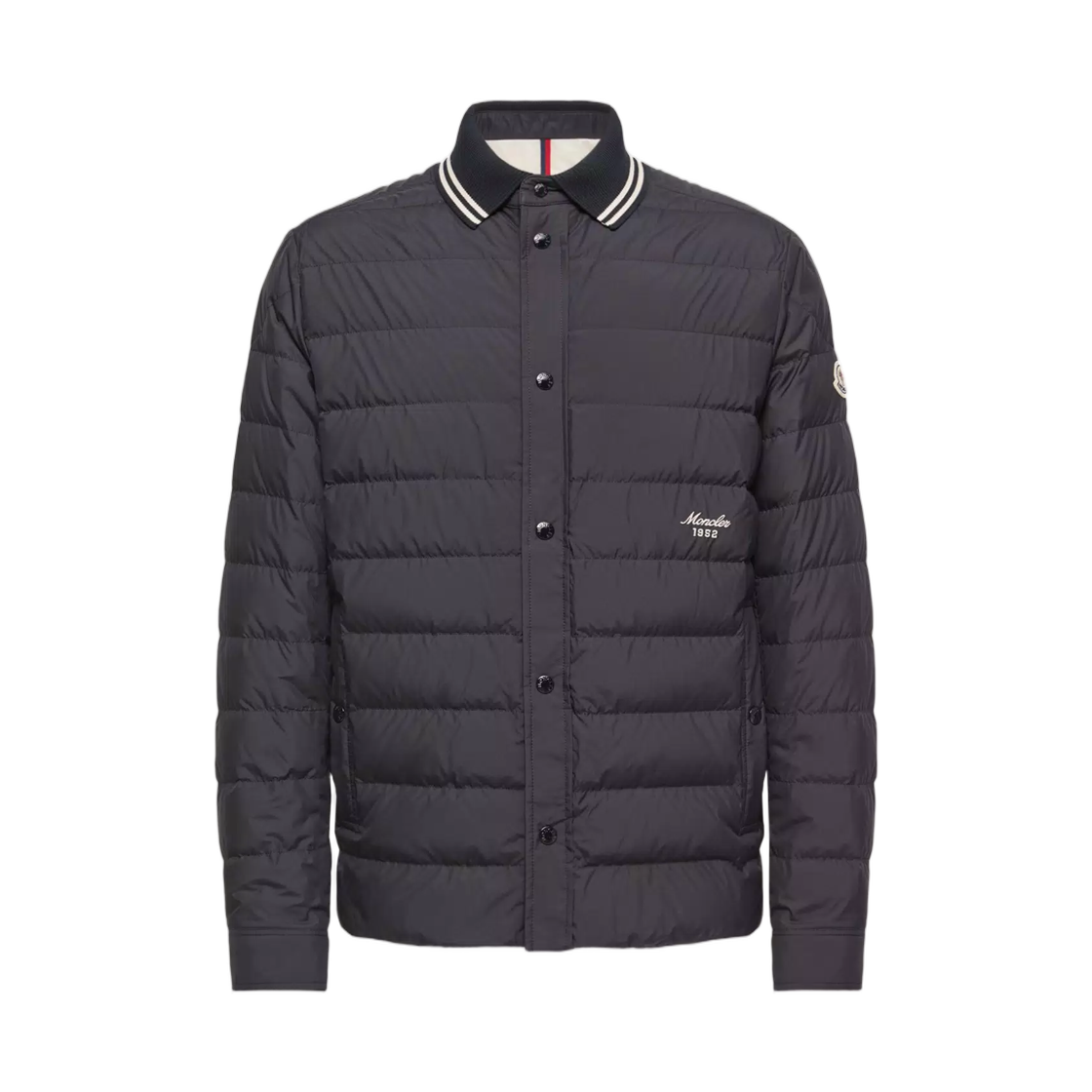 L2-091-1G00004-597YW-778 Moncler Dorvath Down Shirt Jacket Navy Blue - 26FW