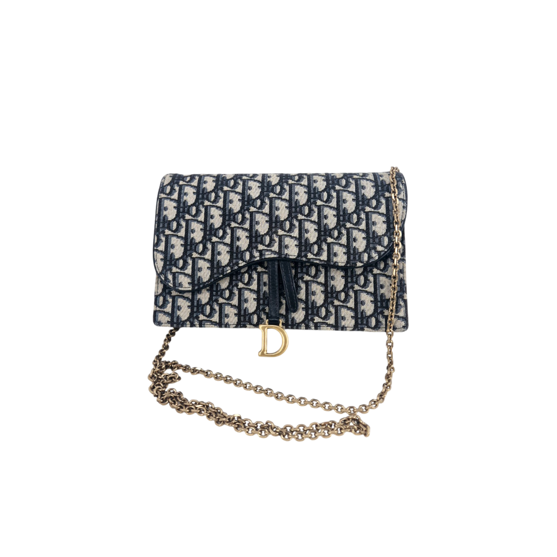ITUDUDR4RS83 Dior Oblique Saddle Chain Crossbody Bag