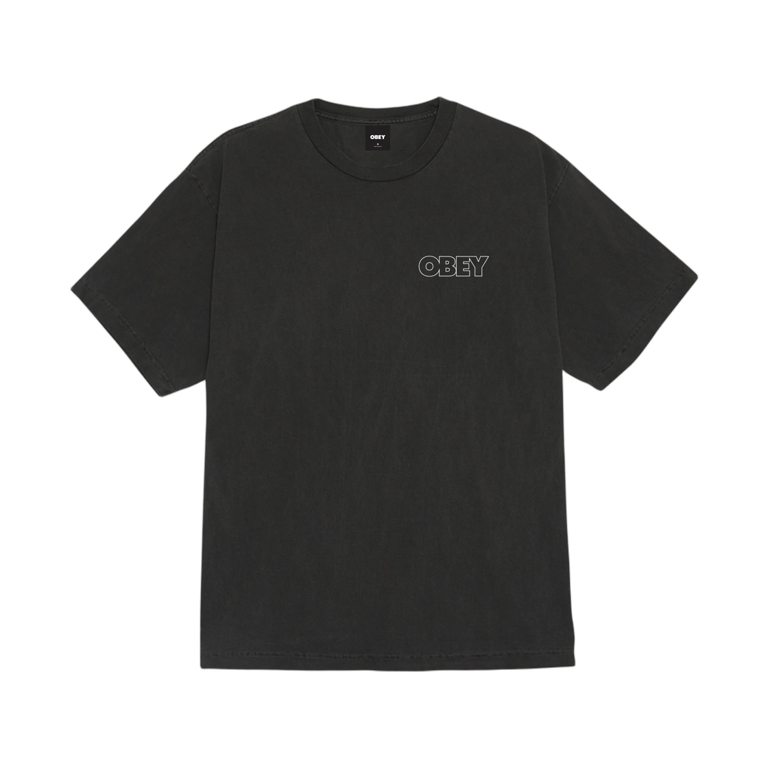 오베이 볼드 아웃라인 피그먼트 티셔츠 피그먼트 더스티 블랙(Obey Bold Outline Pigment T-Shirt Pigment Dusty Black) - 2
