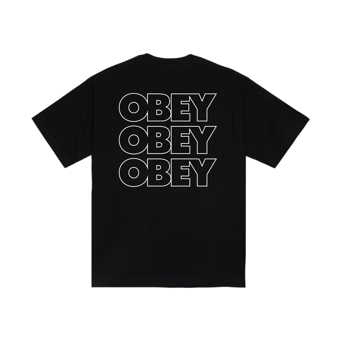 168024454 Obey Treble Heavyweight T-Shirt Black