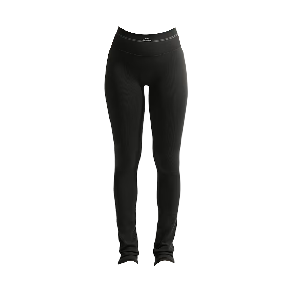 IR5018-054 (W) NikeSKIMS Ribbed Seamless 34-Inch Straight Leggings Obsidian Armor