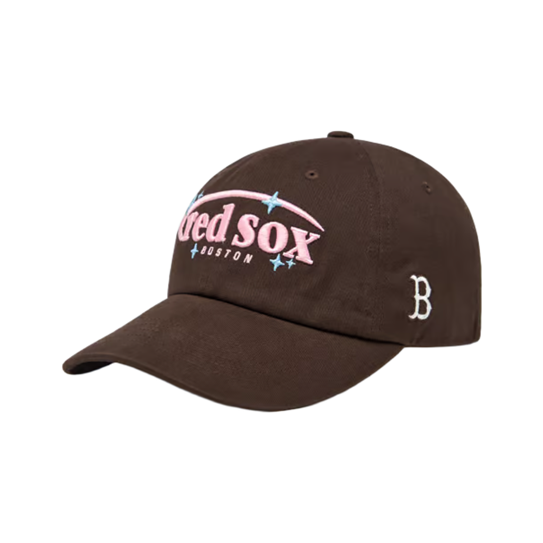3ACPV246N-43BRD MLB Cute Pop Unstructured Ball Cap Boston Red Sox Brown