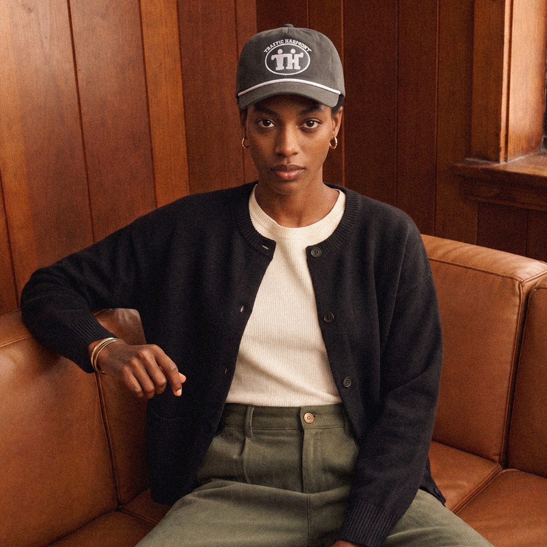 트래픽하모니 TH 사인 로고 로프 딥핏 볼캡 그레이(Traffic Harmony TH Sign Logo Rope Deep Fit Ball Cap Grey) - 2