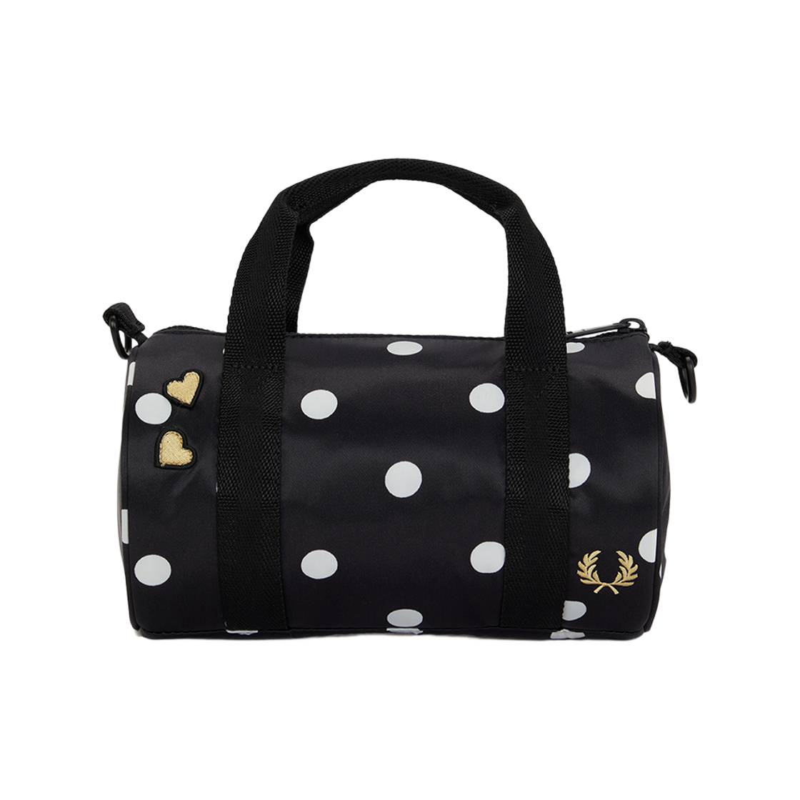프레드페리 x 에이미와인하우스 에이미 폴카 도트 미니 배럴 백 블랙(Fred Perry x Amy Polka Dot Mini Barrel Bag Black) - 1