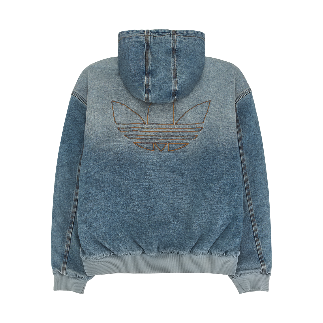 아디다스 오리지널스 데님 패디드 자켓 인디고 데님 - KR 사이즈(Adidas Originals Denim Padded Jacket Indigo Denim - KR Sizing) - 2