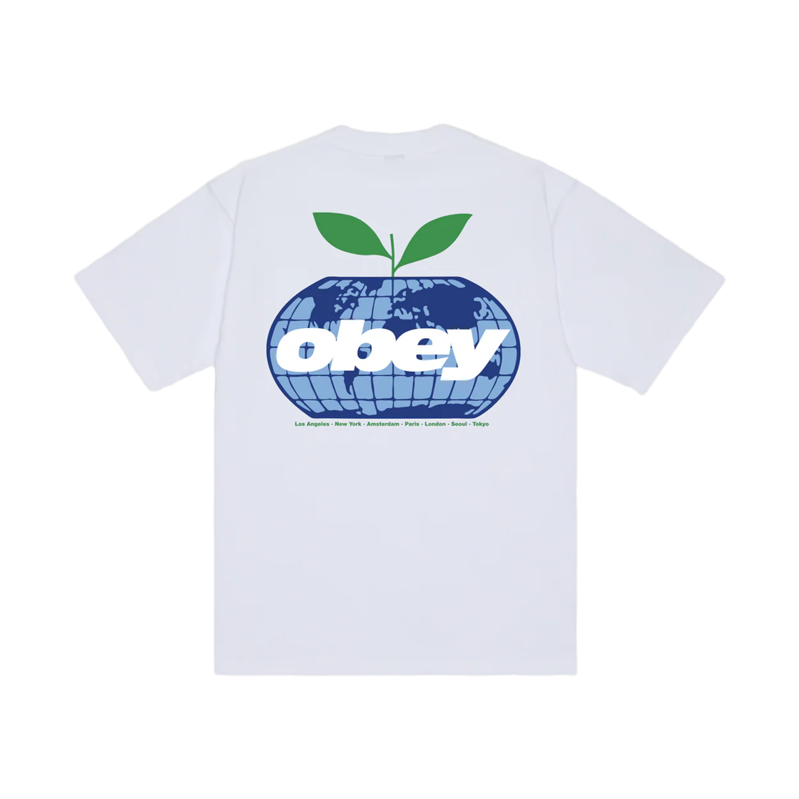168024463 Obey Intercontinental Heavyweight T-Shirt White