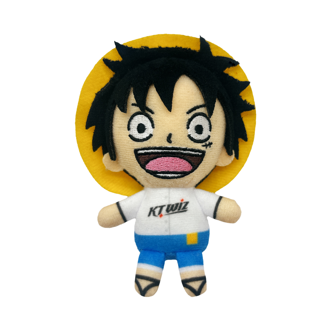 KT 위즈 x 원피스 인형 키링 루피(KT Wiz x One Piece Plush Keyring Luffy)