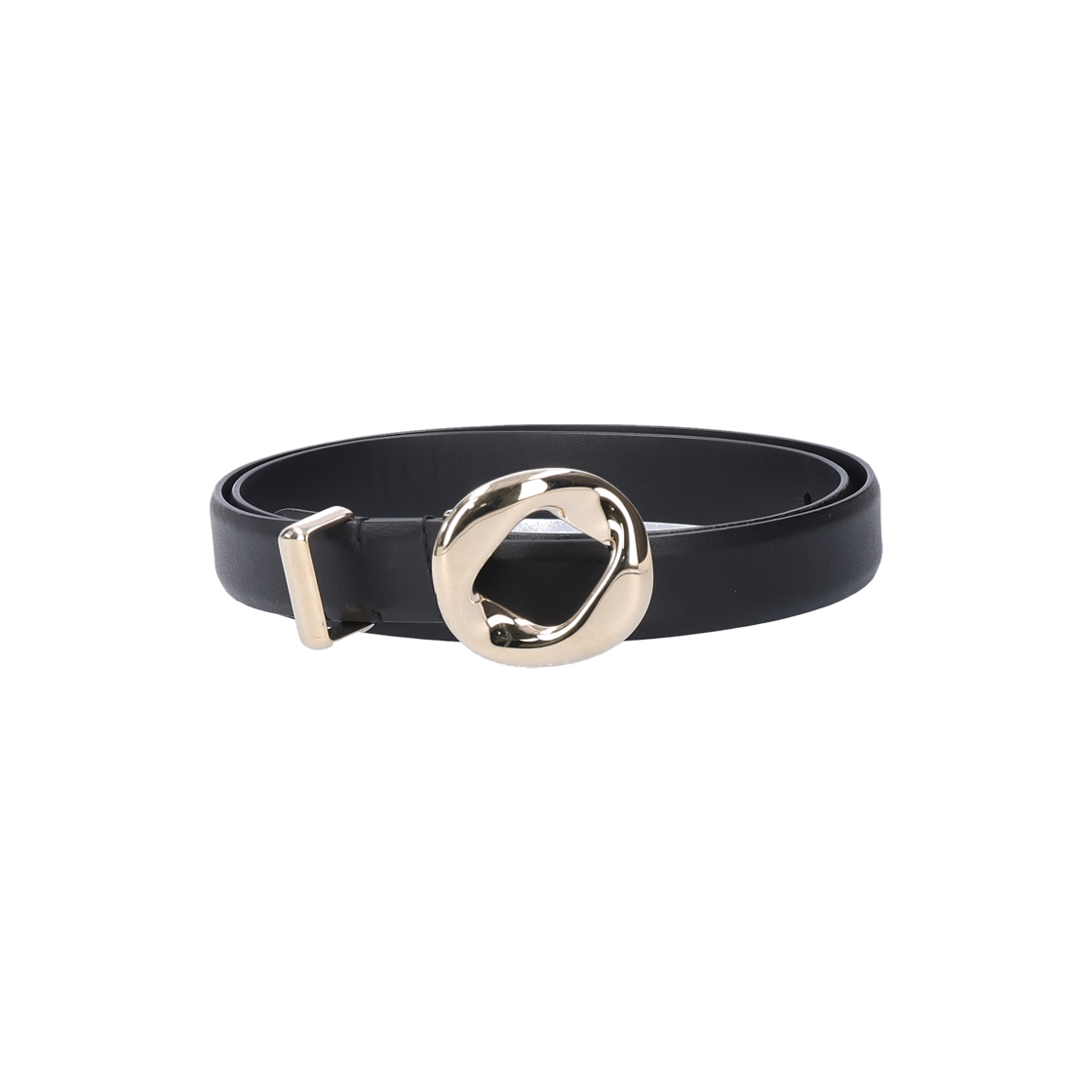 ITTS8V3AVCAK Chanel AAB764 Black & Gold Calfskin Belt