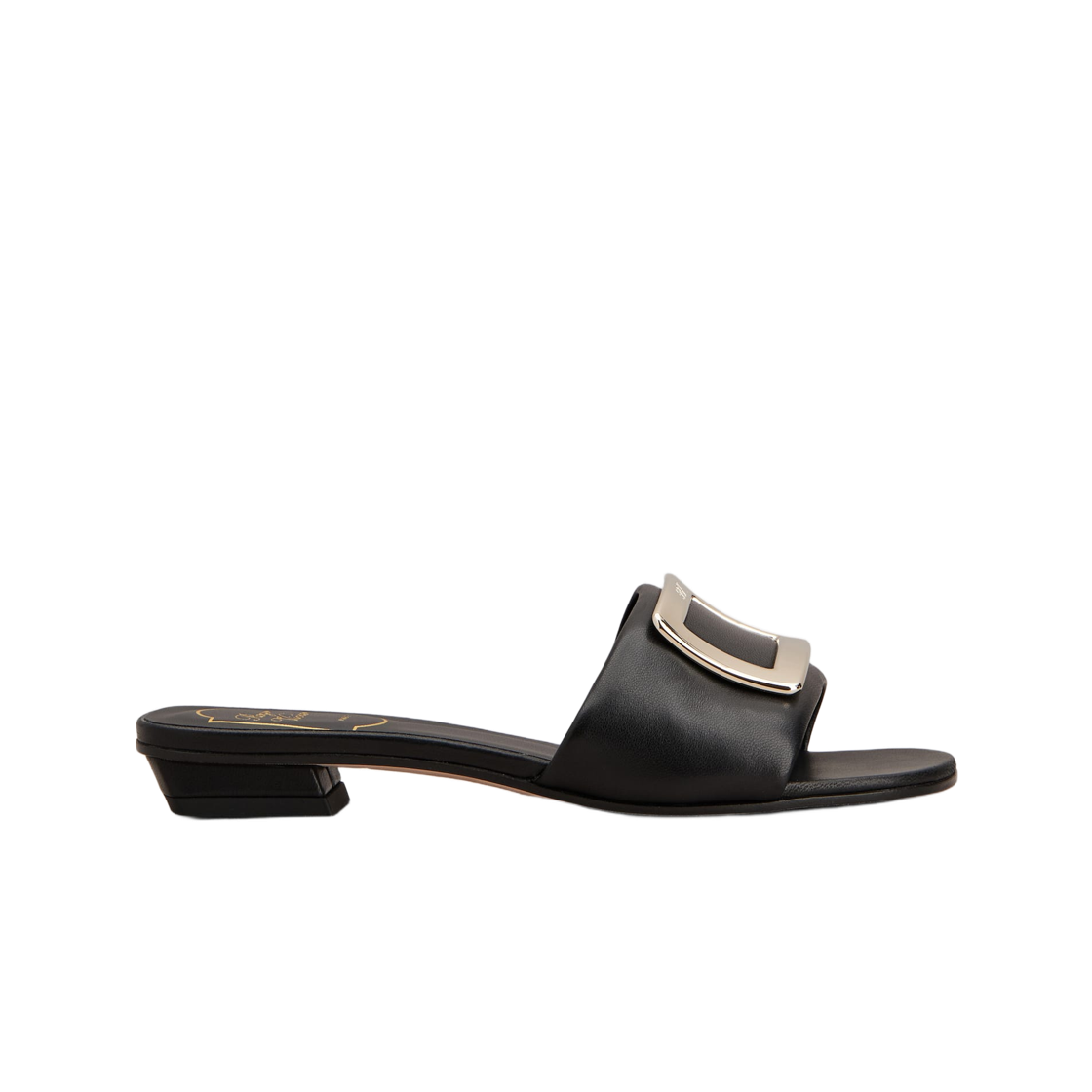 RVW8164492091TB999 (W) Roger Vivier Belle Vivier Mules in Leather Black