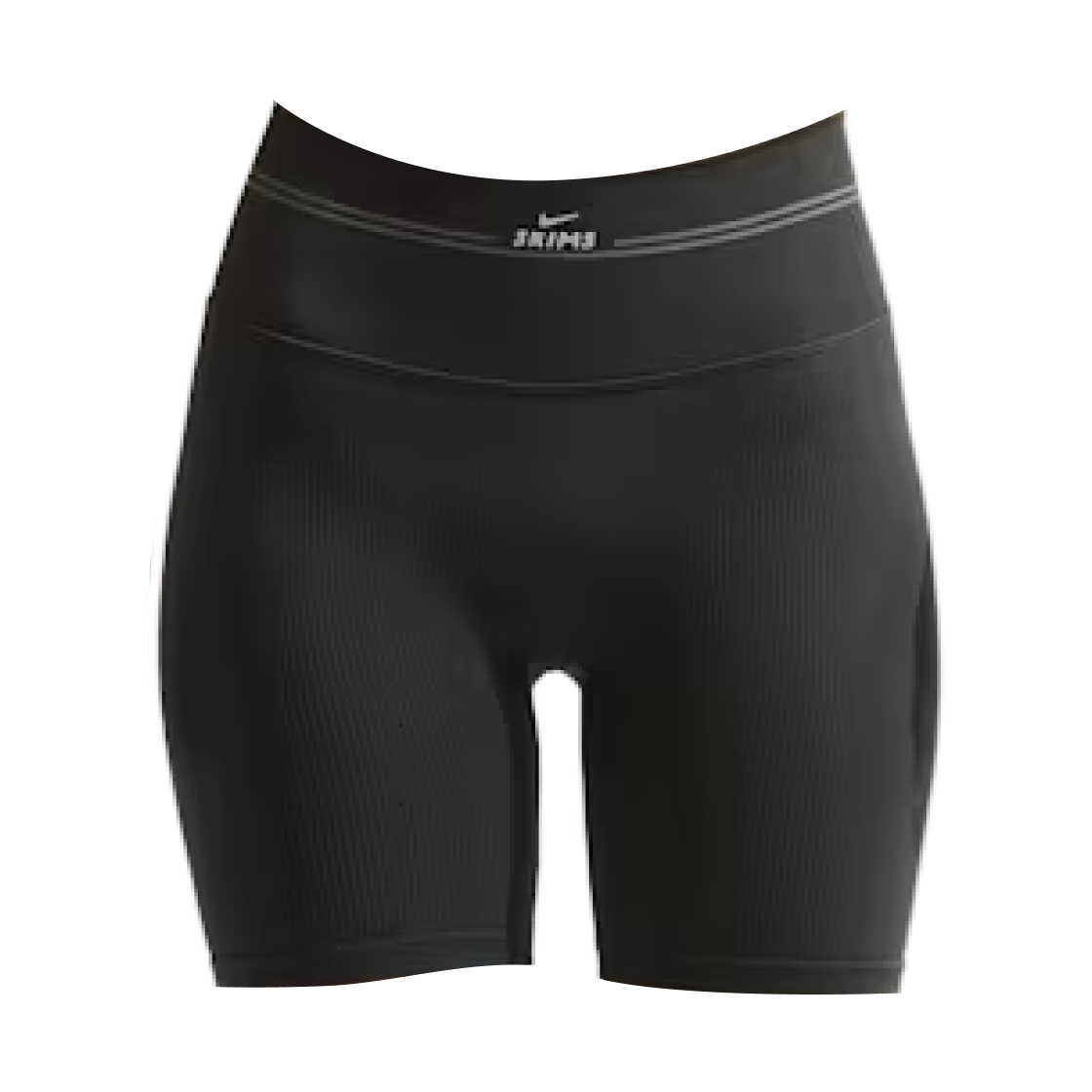 IR5007-054 (W) NikeSKIMS Ribbed Seamless 5-Inch Shorts Obsidian Armor