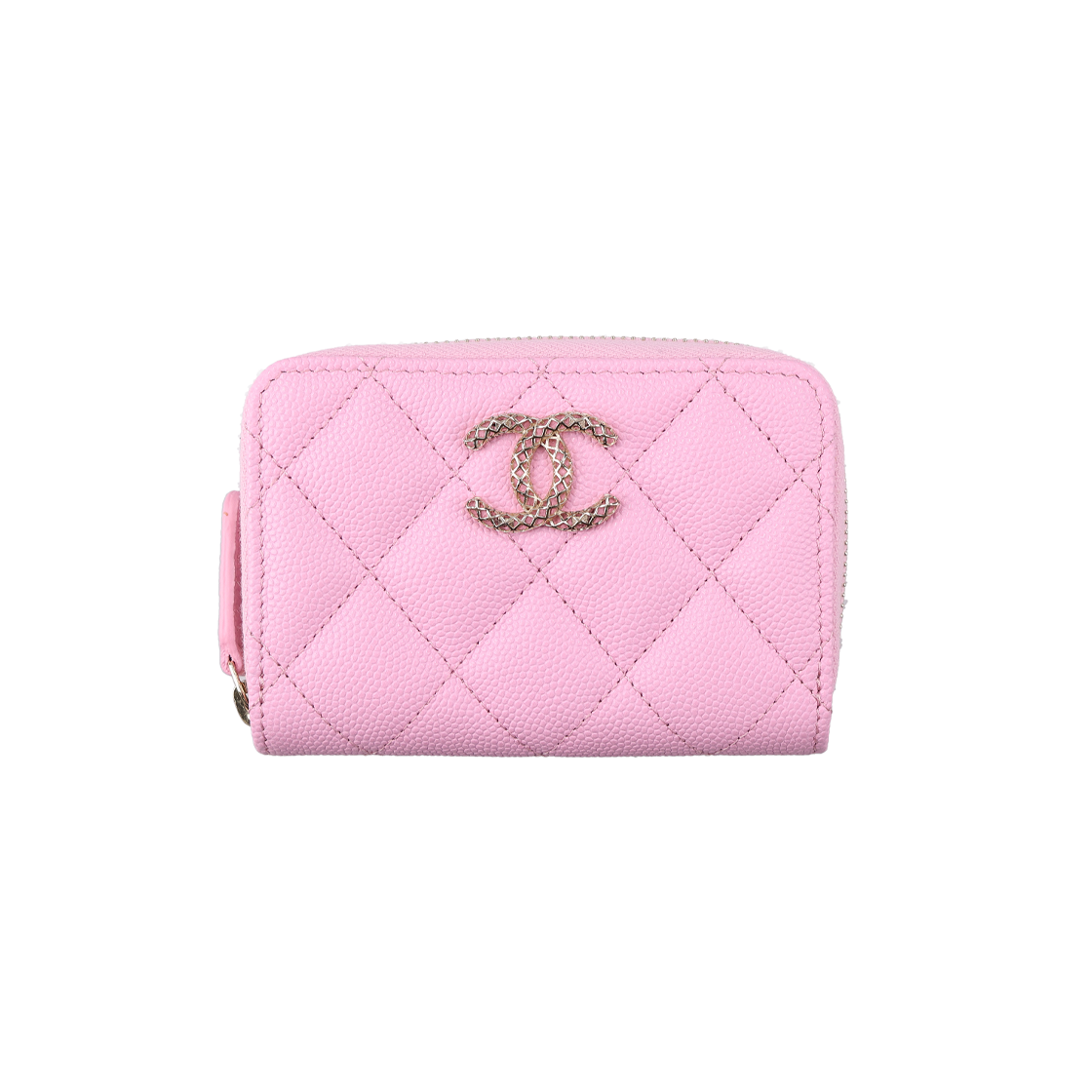 ITQL6DWKTK85 Chanel AP3186 CC Zip Coin Purse in Pink Calfskin