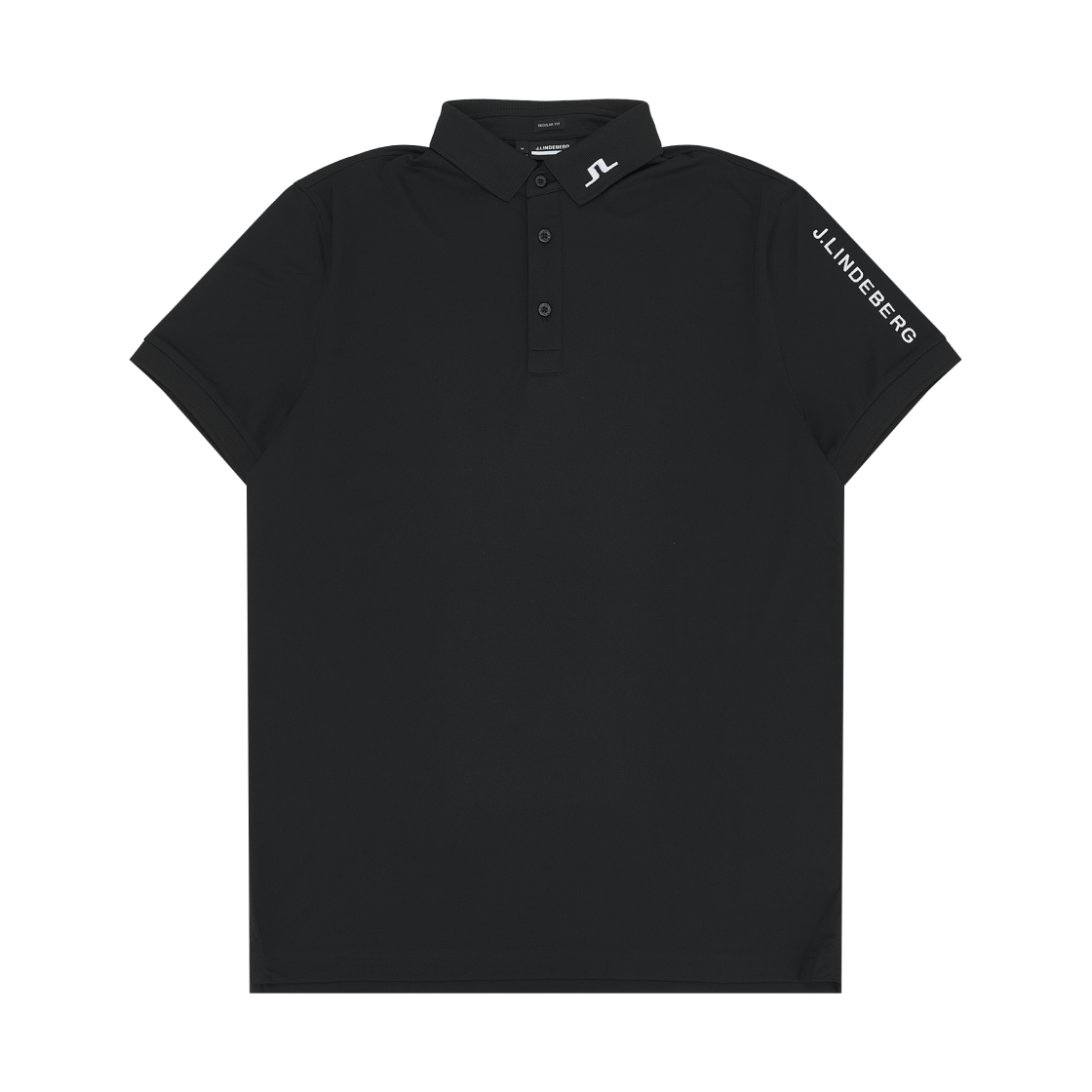 제이린드버그 투어 테크 레귤러 핏 골프 폴로 블랙(J.Lindeberg Tour Tech Regular Fit Golf Polo Black)