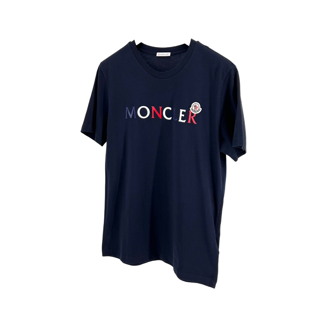 ITJ6BWOSUTQL Moncler Logo Short Sleeve T Shirt Navy