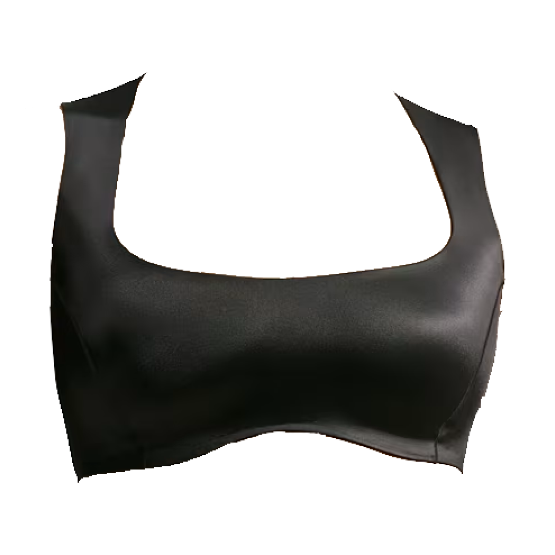 IR8694-054 (W) NikeSKIMS Satin Shine Open Scoop Neck Bra Obsidian