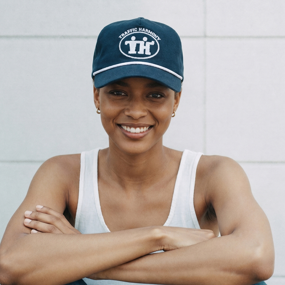 트래픽하모니 TH 사인 로고 로프 딥핏 볼캡 네이비(Traffic Harmony TH Sign Logo Rope Deep Fit Ball Cap Navy) - 3