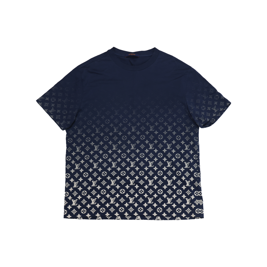 ITFKMR8MJVGU Louis Vuitton Monogram Gradient Cotton T Shirt Navy