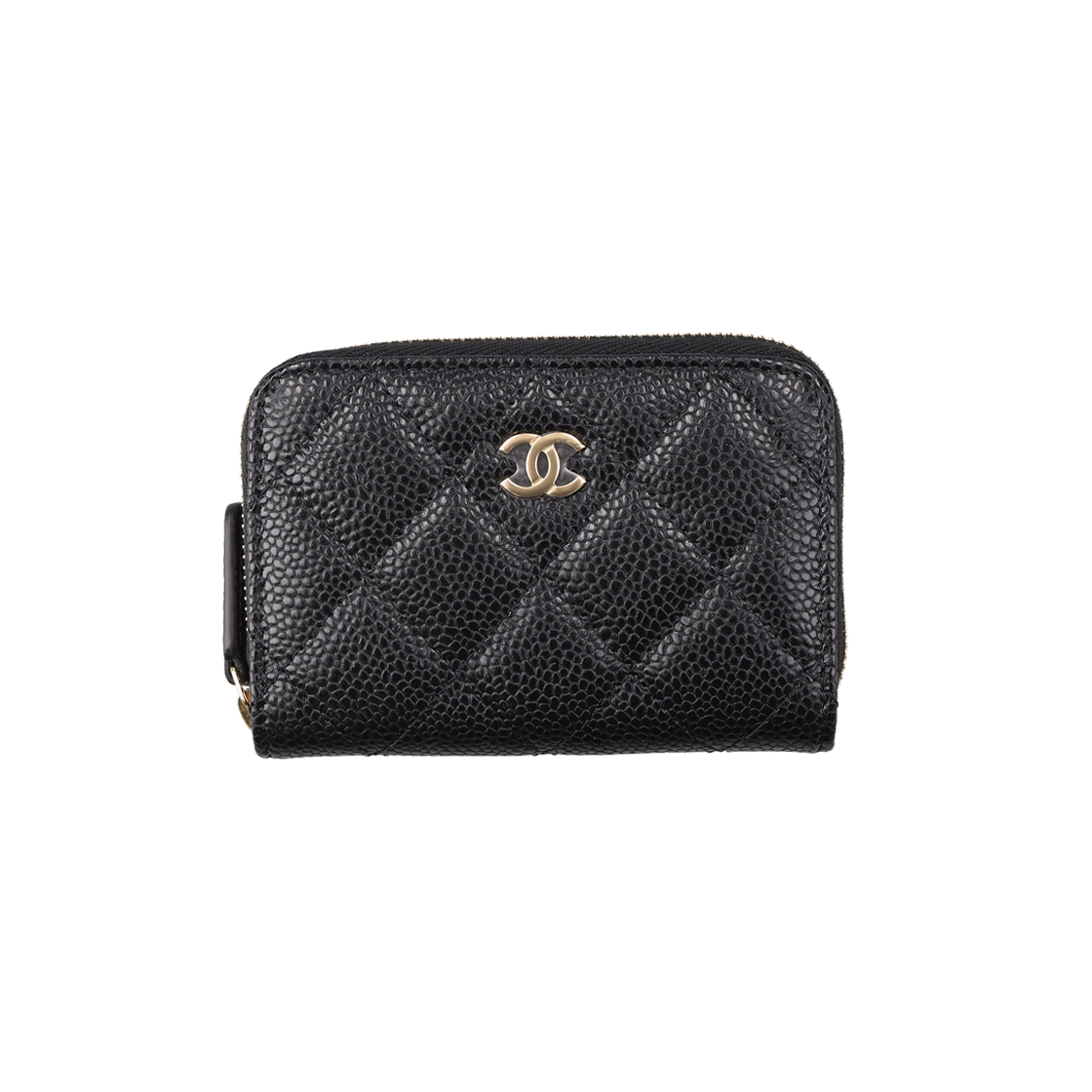 ITFULAPCI7LN Chanel AP0216 Classic Zip Coin Purse in Black Calfskin