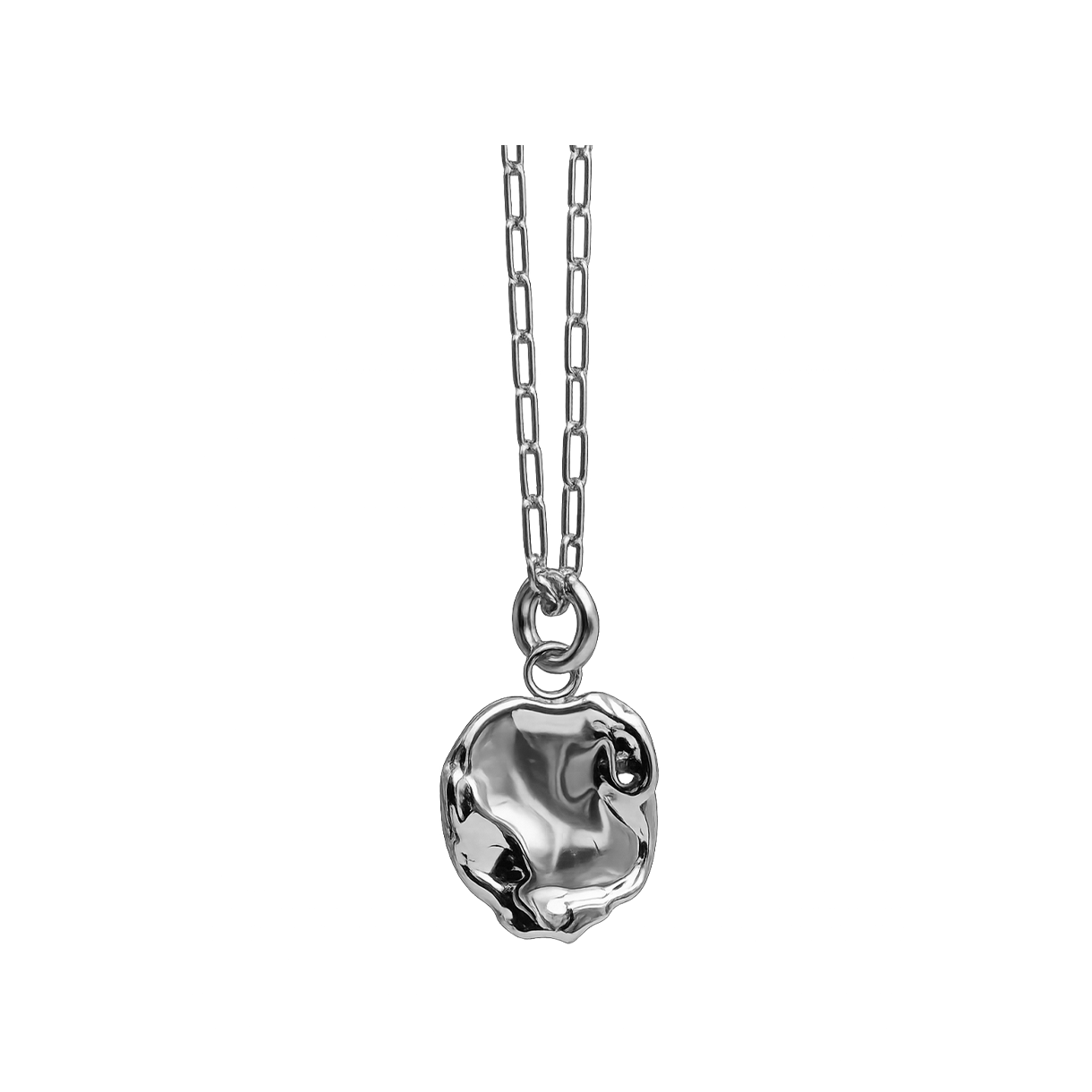 휴스타드 263 스템프 웨이브 실버 네크리스_ 925 스털링 실버(HUSTAD 263 Stamp Wave Silver Necklace_ 925 Sterling silver) - 1