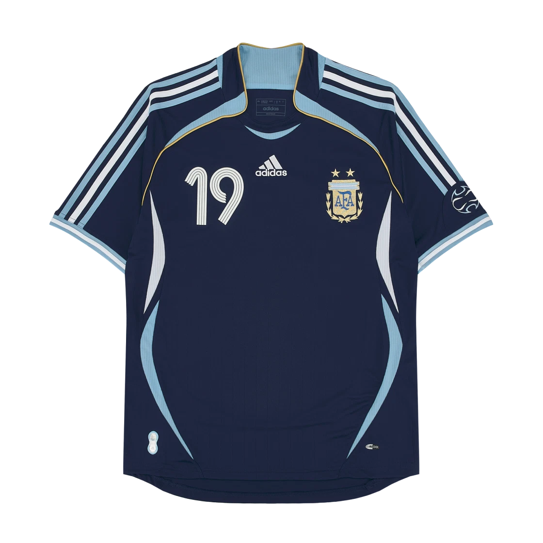 Adidas Adidas Argentina Away Jersey 2006 Messi Dark Blue - KR Sizing (Marking Ver.) · XS