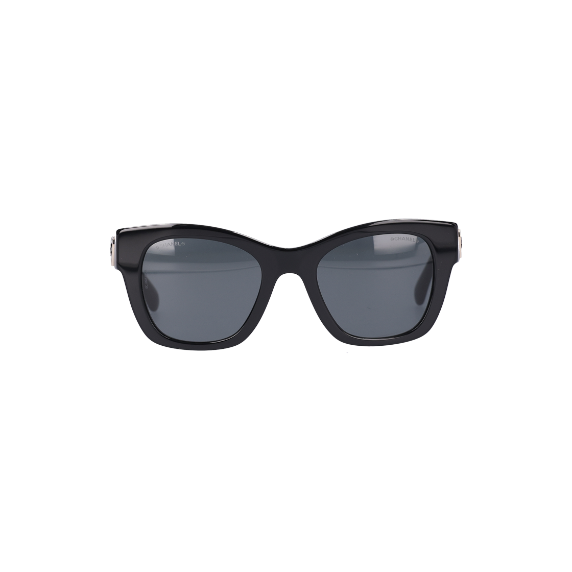 ITCRLUSR4HU6 Chanel A71468 Black Acetate Square Sunglasses